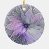 Décoration En Céramique Beauté étonnante Fleur d'art Abstrait fractal mode (Dos)