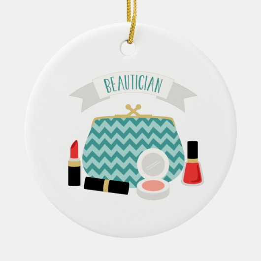 Décoration En Céramique Beauticien (Devant)