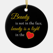 Décoration En Céramique Beauty Slogan (Devant)
