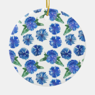 Décoration En Céramique Beaux bleuets de bleu d'aquarelle