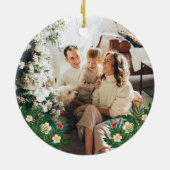 Décoration En Céramique Bébé 1er Noël Perroquets exotiques tropicaux (Dos)