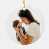 Décoration En Céramique Bébé 1er Noël petit Bambi Fleurs Poussière Nuage (Dos)