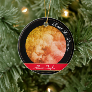 Décoration En Céramique Bébé angélique et paradis orageux / Noël vinta