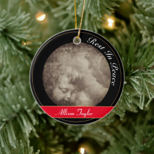 Décoration En Céramique Bébé angélique et paradis orageux / Noël vinta