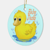 Décoration En Céramique Bébé Canard (Gauche)