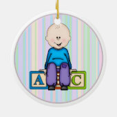 Décoration En Céramique Bébé d'ABC (Dos)