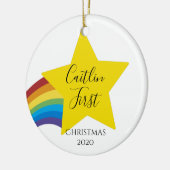 Décoration En Céramique bébé de Noël, 1er nouveau bébé de Noël, (Gauche)