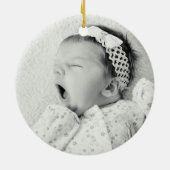 Décoration En Céramique bébé de Noël, 1er nouveau bébé de Noël, (Dos)