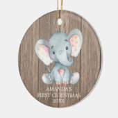 Décoration En Céramique Bébé d'Eléphant mou russe pour Noël (Gauche)