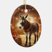Décoration En Céramique Bébé Donkey Family Orament, Amateurs d'âne Cadeaux (Dos)