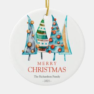 Décoration En Céramique Bébé Doodle Pine Noël Arbre cadeaux