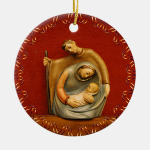 Décoration En Céramique Bébé Jésus, Marie, Joseph, Sainte Famille, Bethlée