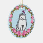 Décoration En Céramique Bébé Kitten Chat Ornament (Droite)
