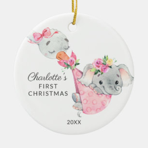 Décoration En Céramique Bébé livraison spéciale premier Noël éléphant
