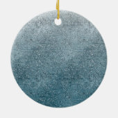 Décoration En Céramique Bébé mignon Parties scintillant bleu léopard Perso (Dos)