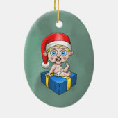 Décoration En Céramique Bébé Père Noël (Dos)