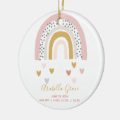 Décoration En Céramique Bébé statistiques de naissance record Boho Rainbow (Gauche)
