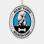 Décoration En Céramique Bedlington Terrier Illustration (Droite)