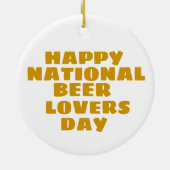 Décoration En Céramique Beer Lovers Day (Dos)