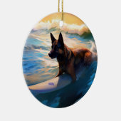 Décoration En Céramique Belge Shepherd Beach Surf Peinture (Droite)