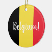Décoration En Céramique Belgique Drapeau et texte personnalisable (Gauche)