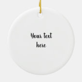 Décoration En Céramique Belgique Drapeau et texte personnalisable (Dos)