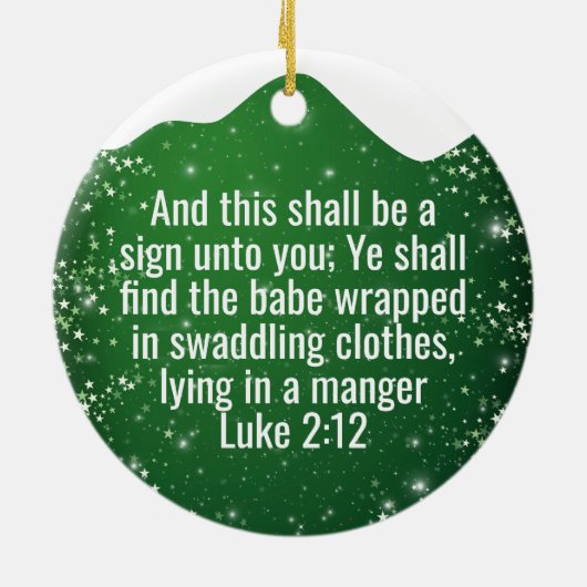 Décoration En Céramique Believe, religious Christmas Nativity Scene ⛪️ 🎄 (Dos)