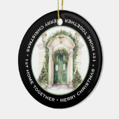 Décoration En Céramique BELLE 1ère MAISON ENSEMBLE, PORTE VERTE (Gauche)