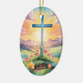 Décoration En Céramique Belle aquarelle de Pâques (Gauche)