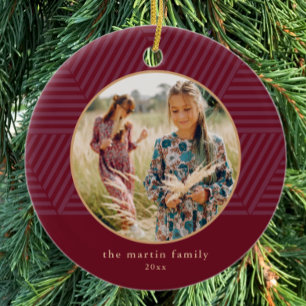 Décoration En Céramique Belle Berry Motif géométrique Photo Noël