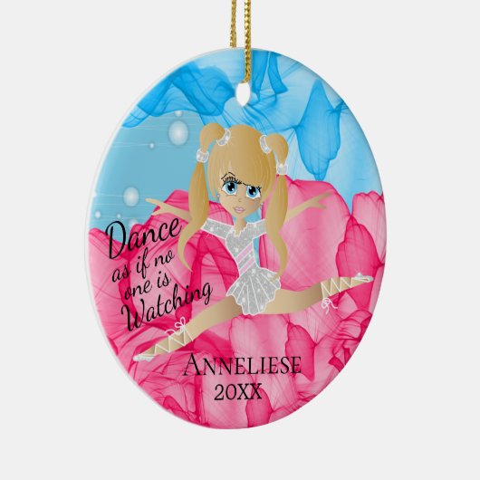 Décoration En Céramique Belle Blonde Danse Ballerina (Droite)