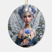 Décoration En Céramique Belle fée de septembre en Asters (Gauche)