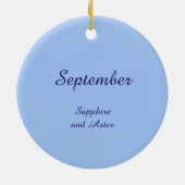 Décoration En Céramique Belle fée de septembre en Asters (Dos)