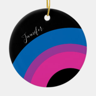 Décoration En Céramique Belle fierté Bisexuelle Drapeau Cute Custom