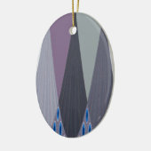 Décoration En Céramique Belle impression Extraordinaire Chevron Design Art (Gauche)