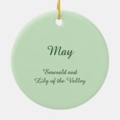 Décoration En Céramique Belle May Fairy dans Lilies de la Vallée (Dos)