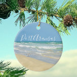 Décoration En Céramique Belle plage de Port Aransas<br><div class="desc">Belle photographie de plage montrant la beauté sereine du bord de mer de Port Aransas. Un joli bécasseau se trouve au bord des eaux bleues et vertes qui surplombent l'océan par beau temps. Un cadeau de Noël en bord de mer parfait pour ceux qui aiment cette belle ville de plage...</div>