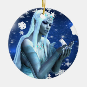 Décoration En Céramique Belle Reine des neiges