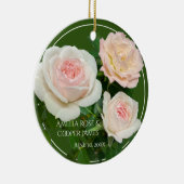 Décoration En Céramique Belle roses roses blanches romantiques (Droite)