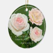 Décoration En Céramique Belle roses roses blanches romantiques (Gauche)