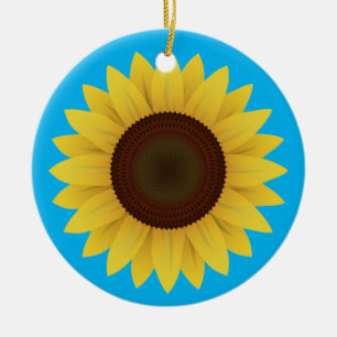 Décoration En Céramique Belle tournesol d'été