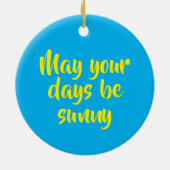 Décoration En Céramique Belle tournesol d'été (Dos)