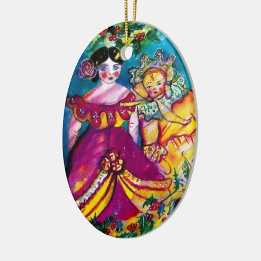 DÉCORATION EN CÉRAMIQUE BELLES POUDRES ANCIENNES (Gauche)