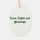 Décoration En Céramique Bénédictions de Noël : Decpration accrochant (Dos)