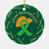 Décoration En Céramique Bénéficiaire de la transplantation de foie Noël pe (Devant)