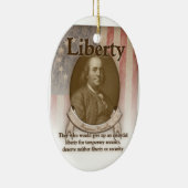 Décoration En Céramique Benjamin Franklin - liberté (Droite)