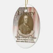 Décoration En Céramique Benjamin Franklin - liberté (Gauche)