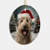 Décoration En Céramique Berger Picard Chien Noël Keepsaké (Droite)