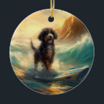 Décoration En Céramique Bernedoodle Beach Surf Peinture<br><div class="desc">Plongez dans le monde ludique de l'aventure canine avec cette peinture captivante. Un chien en ébullition se rend aux vagues, chevauchant habilement le surf sur une plage baisée par le soleil. L'oeuvre d'art vibrante capte magnifiquement l'essence de l'excitation au bord de la plage tandis que le chien court sans crainte...</div>