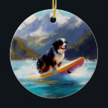 Décoration En Céramique Bernese Mountain Beach Surf Paining<br><div class="desc">Plongez dans le monde ludique de l'aventure canine avec cette peinture captivante. Un chien en ébullition se rend aux vagues, chevauchant habilement le surf sur une plage baisée par le soleil. L'oeuvre d'art vibrante capte magnifiquement l'essence de l'excitation au bord de la plage tandis que le chien court sans crainte...</div>